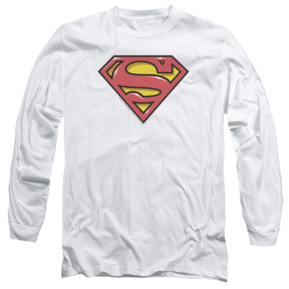 Superman Airbrush Shield Long Sleeve T-Shirt