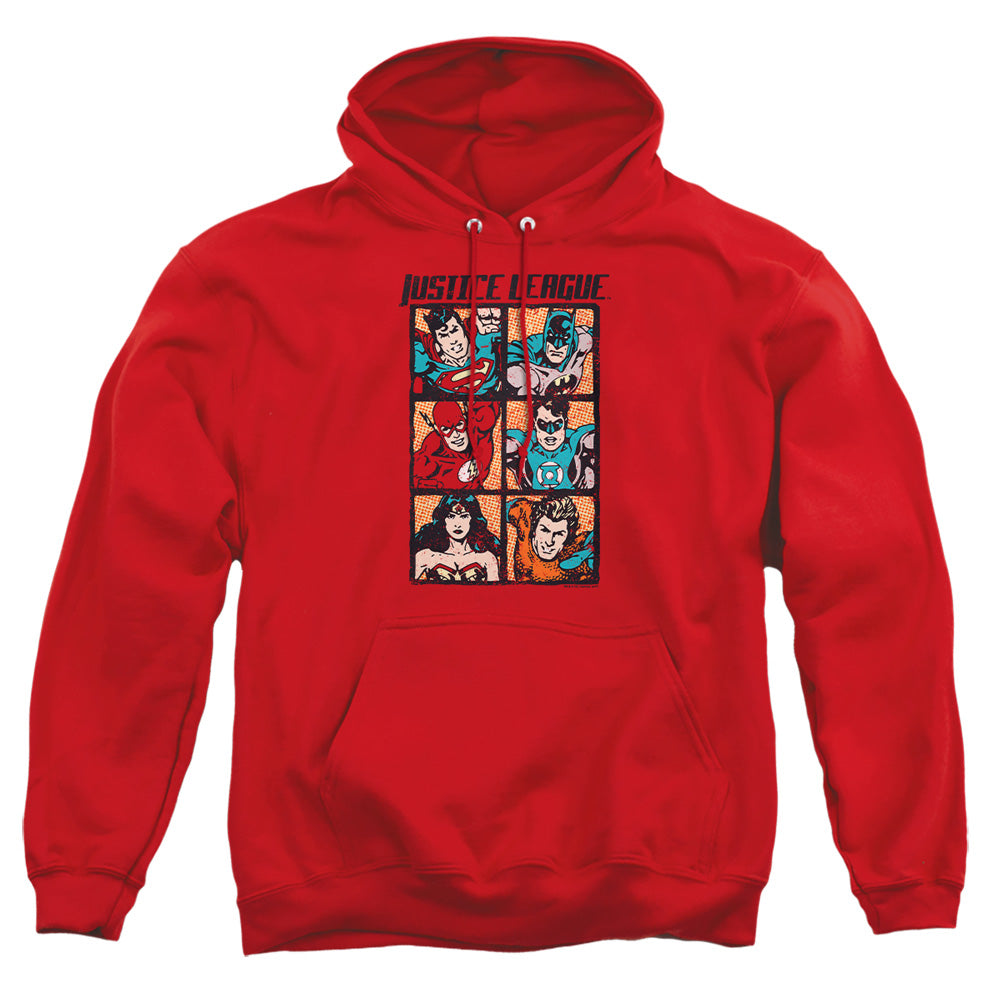 Justice League Rough Panels Pullover Hoodie