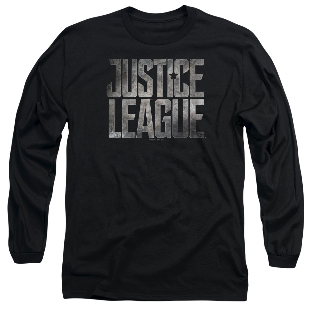 Justice League Metal Logo Long Sleeve T-Shirt