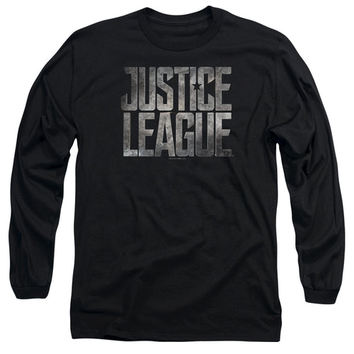 Justice League Metal Logo Long Sleeve T-Shirt
