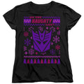 Transformers Decepticon Naughty List Ugly Christmas Womens T-Shirt