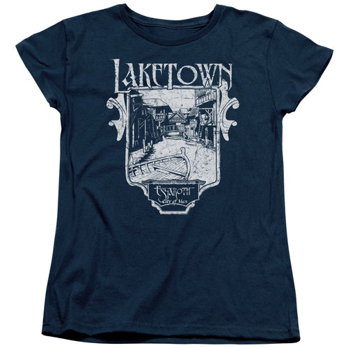 The Hobbit Laketown Simple Womens T-Shirt