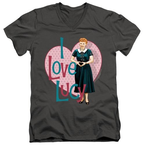I Love Lucy Heart You V-Neck T-Shirt