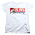 Superman for President White Womens T-Shirt