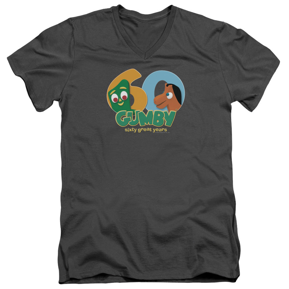 Gumby 60Th V-Neck T-Shirt