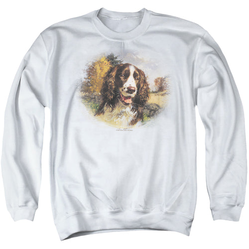 Wild Wings Springer Spaniel Head Crewneck Sweatshirt