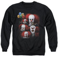 It Many Faces Of Pennywise Crewneck Sweatshirt