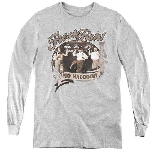 The Three Stooges Fresh Fish Youth Long Sleeve T-Shirt