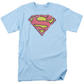 Superman Distressed Shield Light Blue T-Shirt