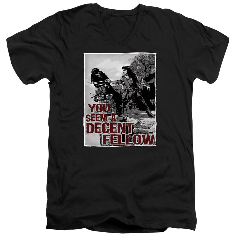 The Princess Bride Fellow Black V-Neck T-Shirt