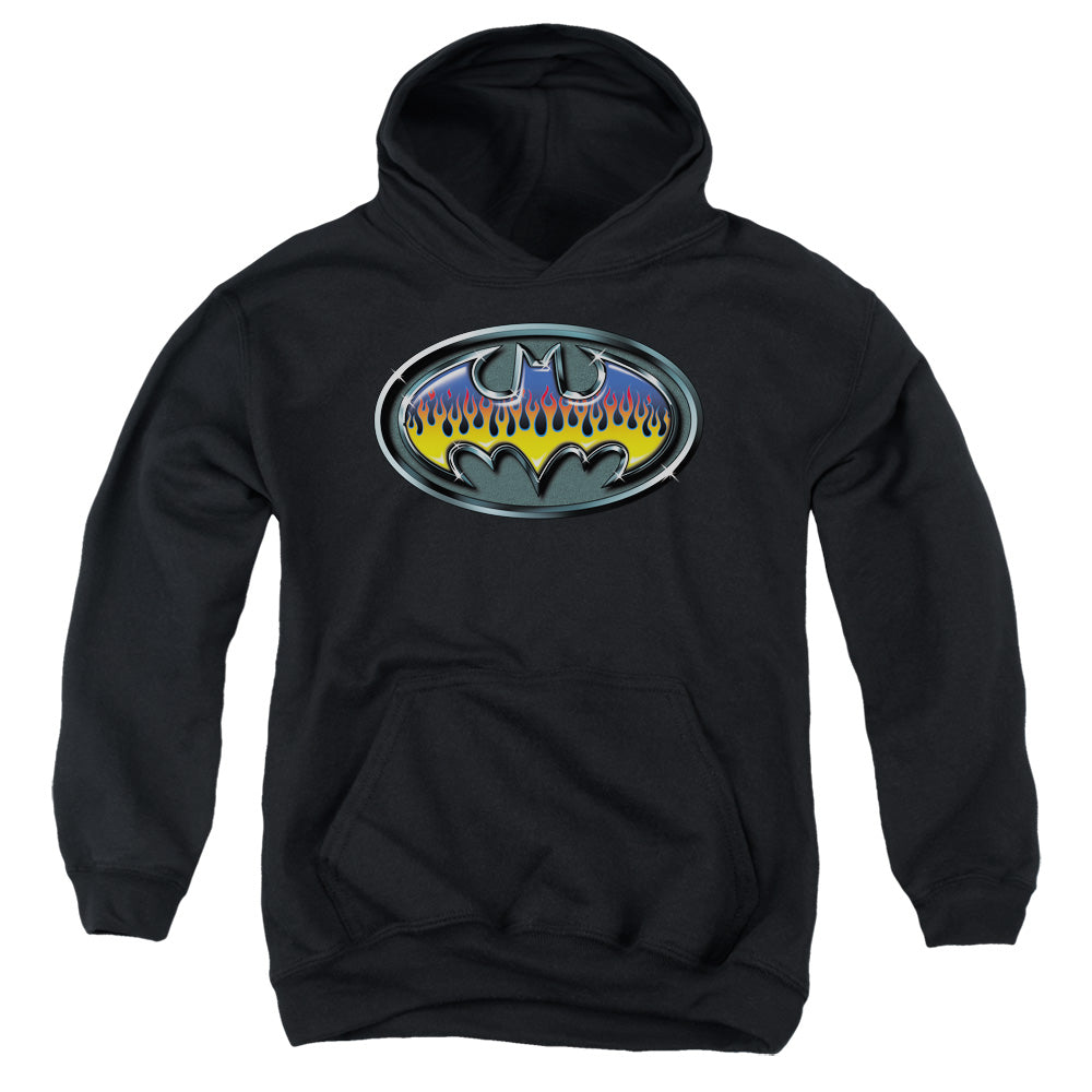 Batman Hot Rod Shield Youth Hoodie