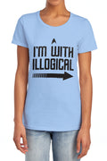 Star Trek I'm With Illogical Womens T-Shirt