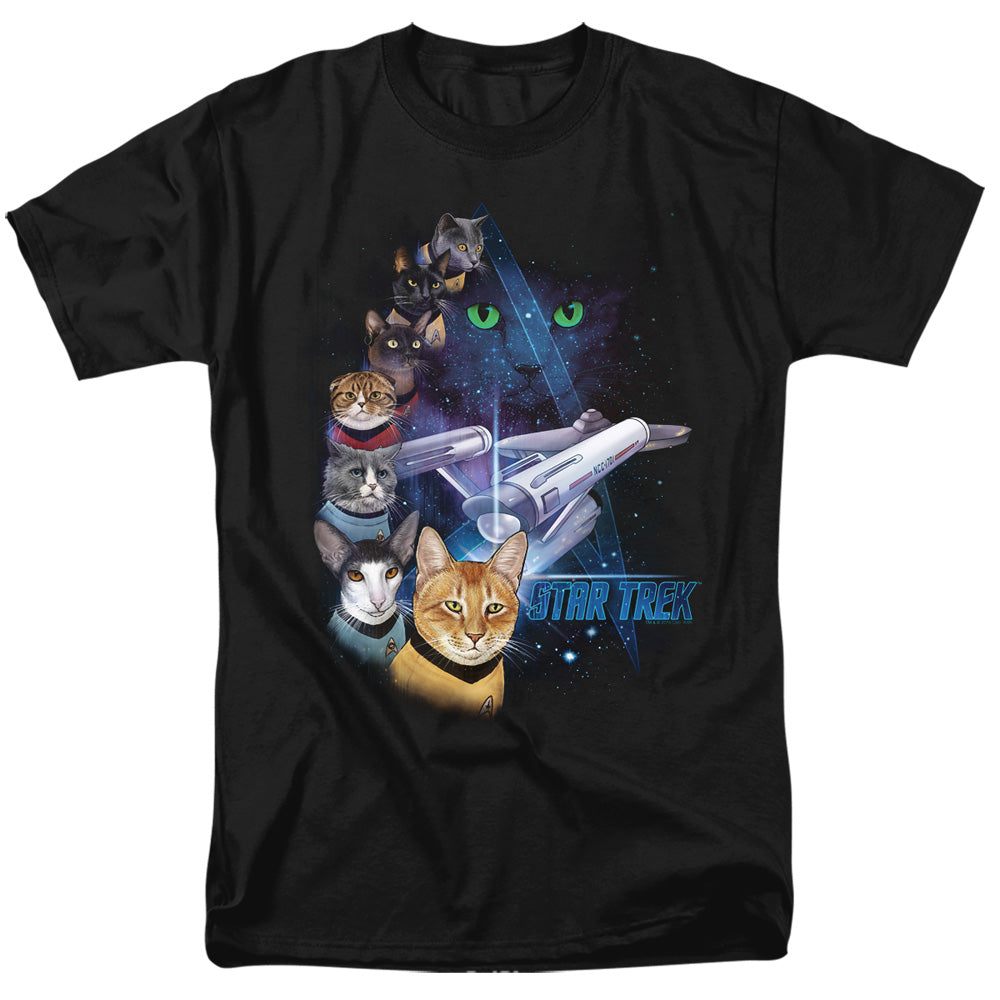 Star Trek Cats Feline Galaxy T-Shirt