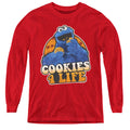 Sesame Street Cookies 4 Life Youth Long Sleeve T-Shirt