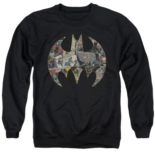 Batman Collage Shield Crewneck Sweatshirt