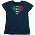 Superman Mexican Shield Womens T-Shirt