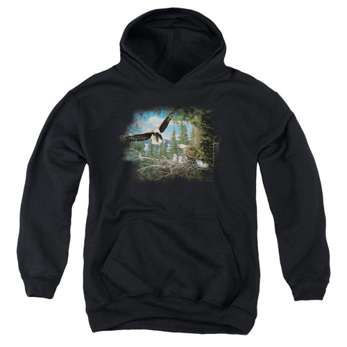 Wild Wings Spring Bald Eagles Youth Hoodie