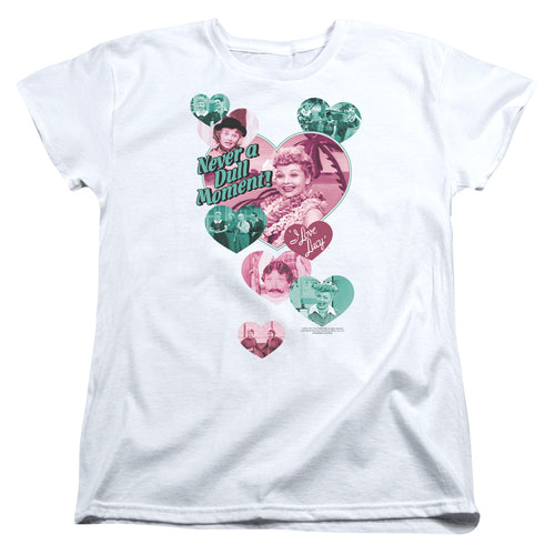 I Love Lucy Never A Dull Moment Womens T-Shirt