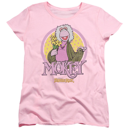 Fraggle Rock Mokey Circle Womens T-Shirt