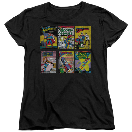 Superman Sm Covers Womens T-Shirt