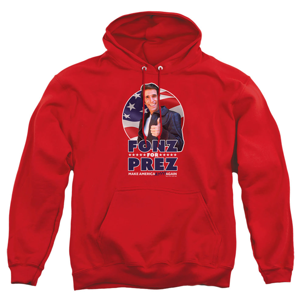 Happy Days Fonz For Prez Pullover Hoodie