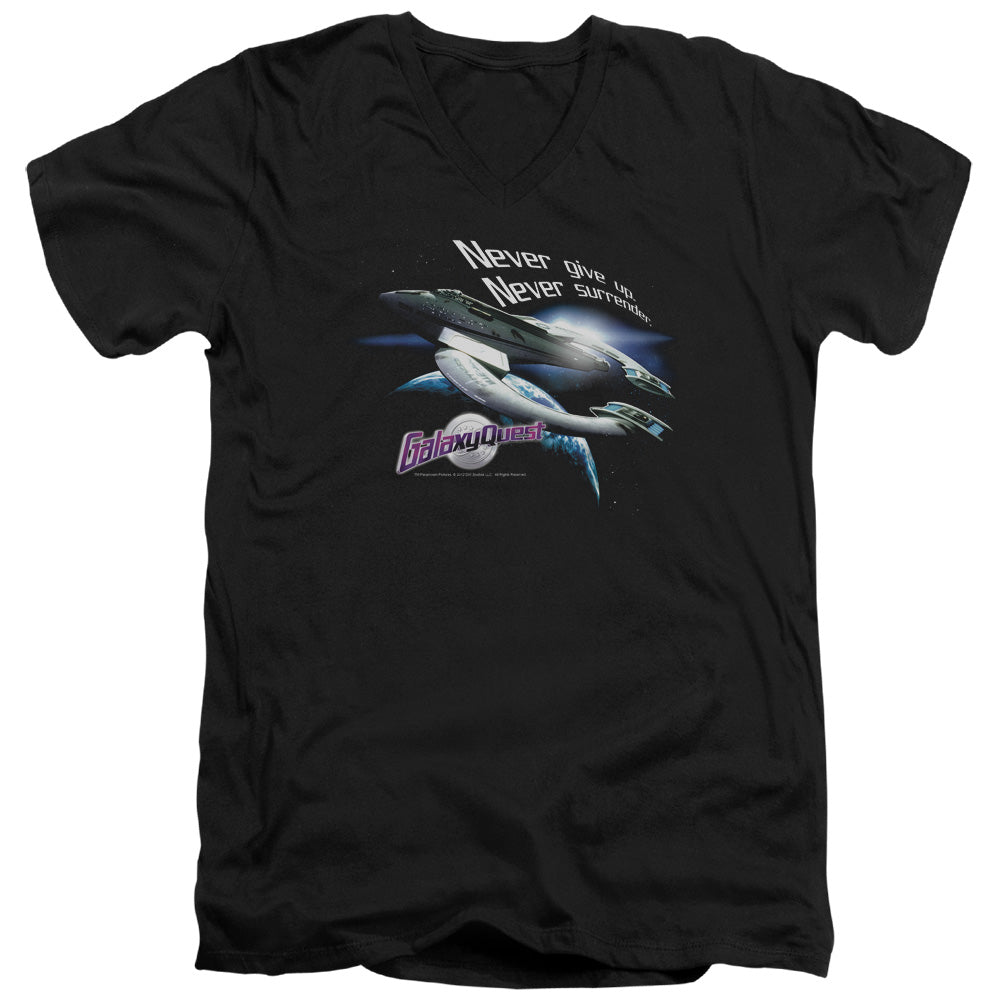Galaxy Quest Never Surrender V-Neck T-Shirt
