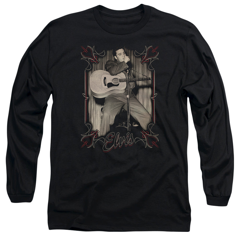 Elvis Presley Elvis Pinstripes Long Sleeve T-Shirt