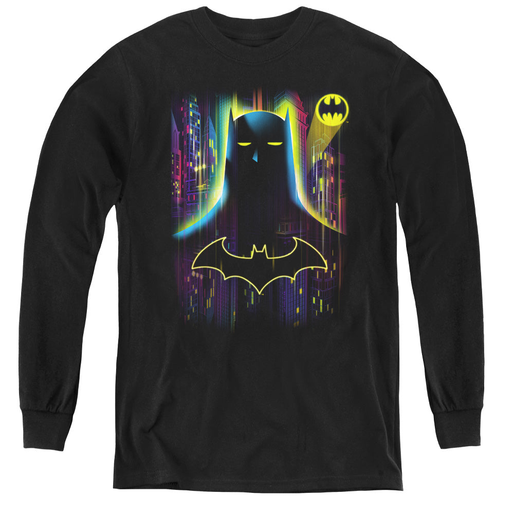 Batman Knight Lights Youth Long Sleeve T-Shirt