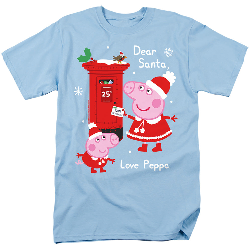 Peppa Pig And George Pig Christmas Letter to Santa T-Shirt