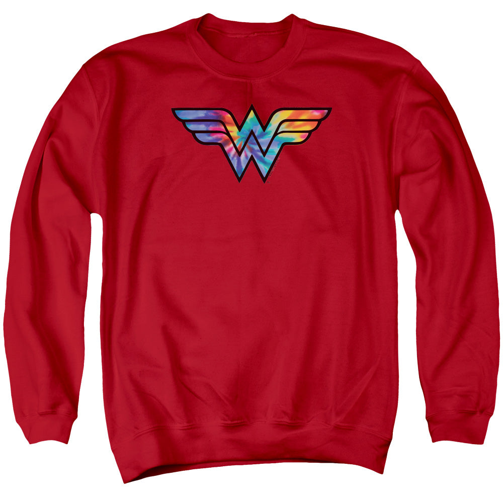 Wonder Woman Wonder Woman Tie Dye Logo Crewneck Sweatshirt