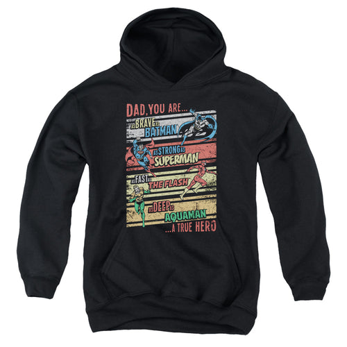 Justice League A True Hero Youth Hoodie