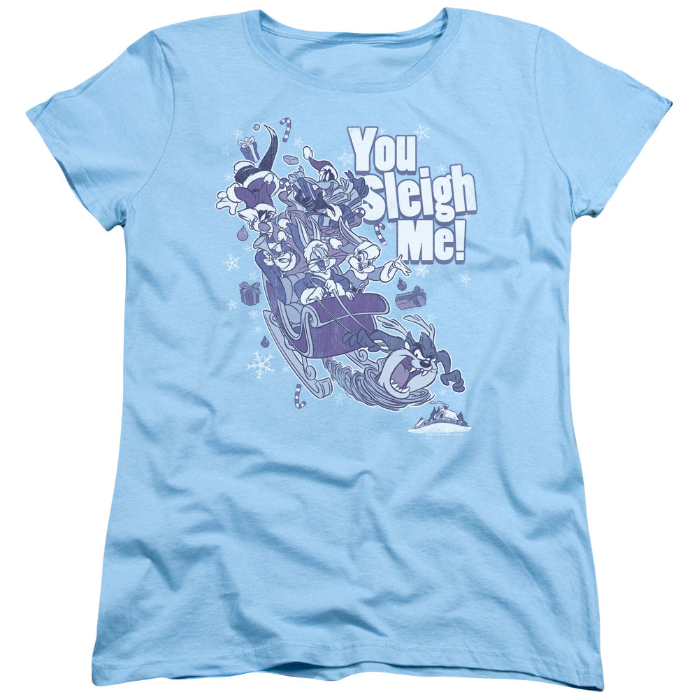 Looney Tunes You Sleigh Me Womens T-Shirt