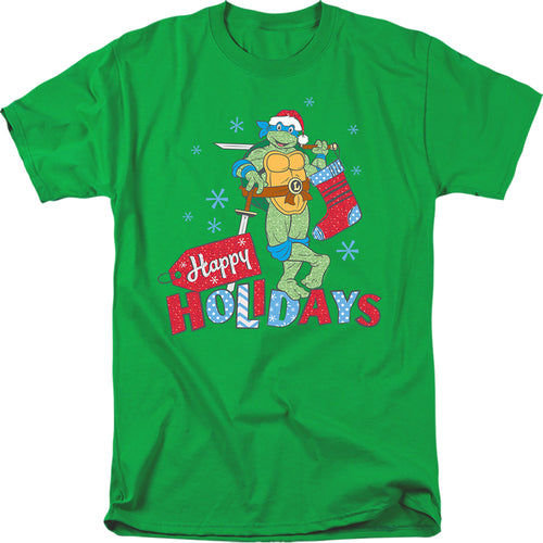 Teenage Mutant Ninja Turtles Happy Holiday Sparkly Christmas T-Shirt
