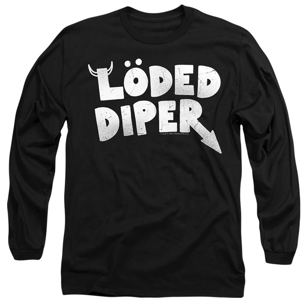 Diary of a Wimpy Kid Loded Diper Distressed Logo Long Sleeve T-Shirt
