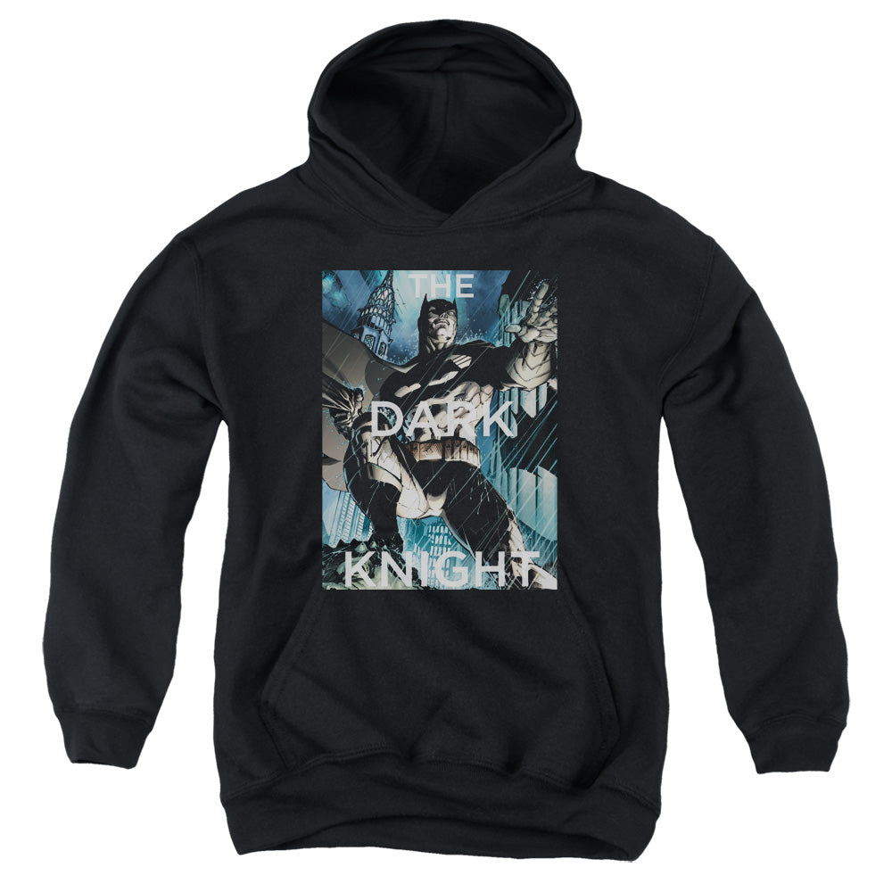 Batman Fighting The Storm Youth Hoodie