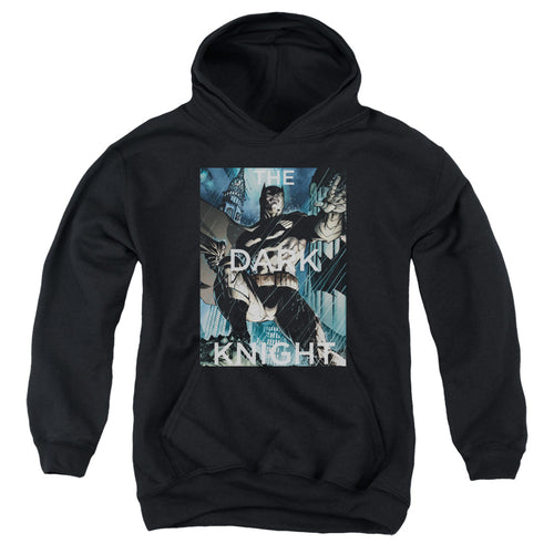 Batman Fighting The Storm Youth Hoodie