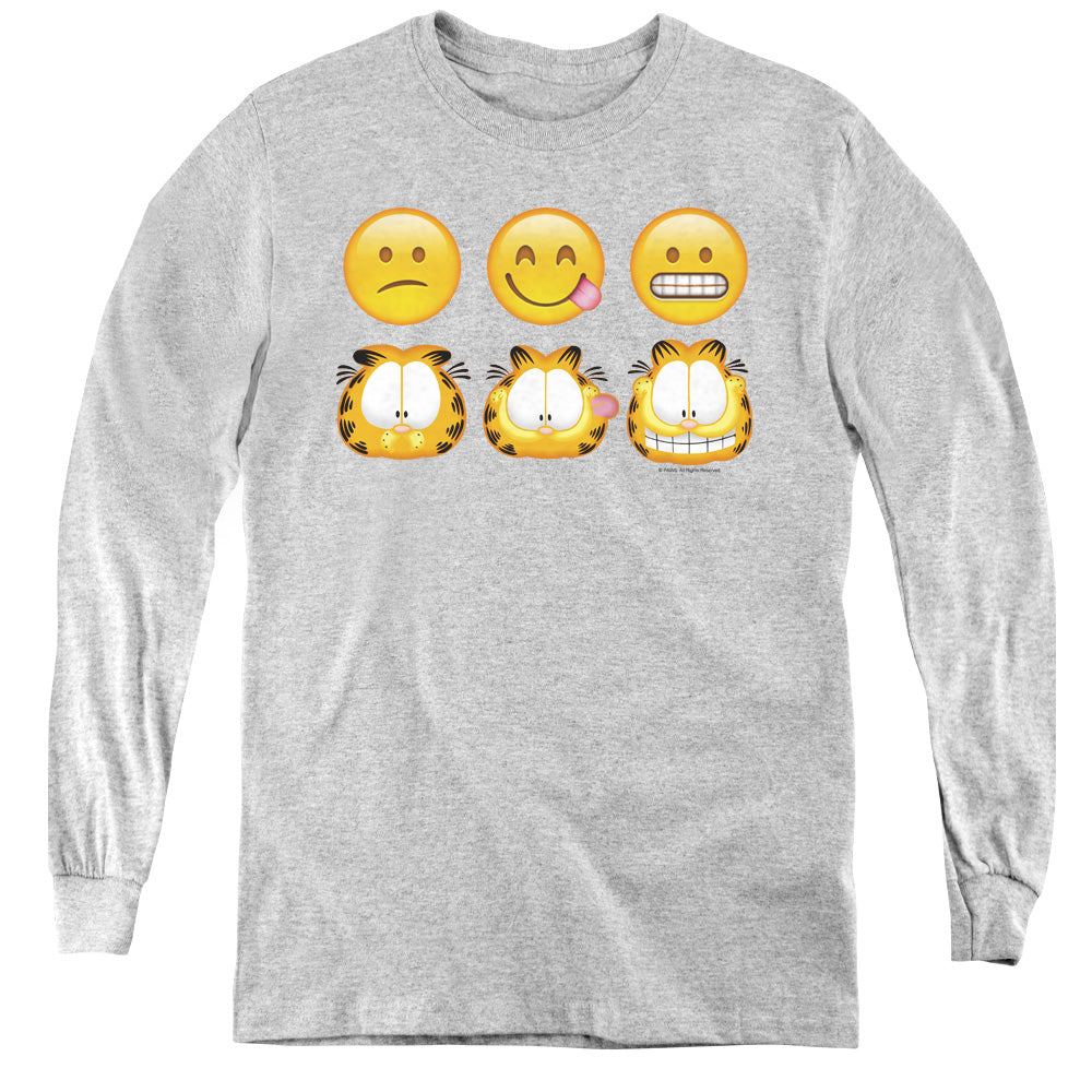 Garfield Emojis Youth Long Sleeve T-Shirt