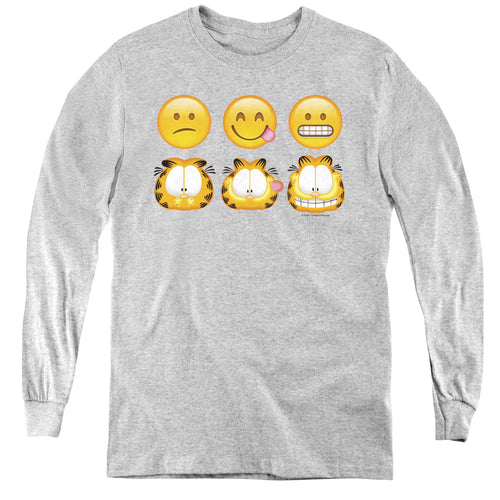 Garfield Emojis Youth Long Sleeve T-Shirt