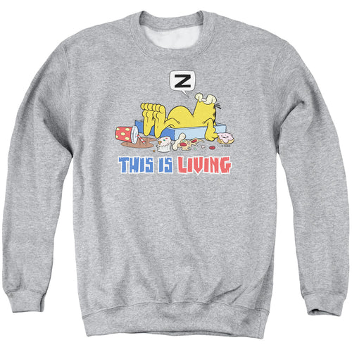 Garfield This Is Living Crewneck Sweatshirt