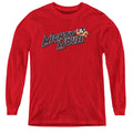 Mighty Mouse Might Logo Youth Long Sleeve T-Shirt