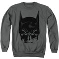 The Batman Skull on Gray Crewneck Sweatshirt