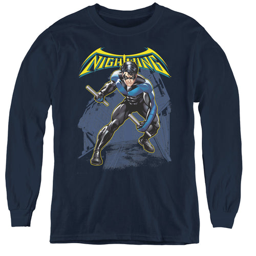 Batman Nightwing Youth Long Sleeve T-Shirt