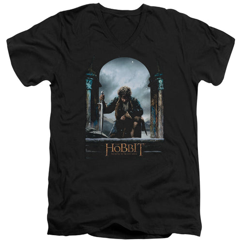 The Hobbit Bilbo Poster V-Neck T-Shirt