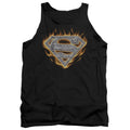 Superman Steel Fire Shield Tank Top