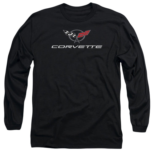 Chevy Corvette Modern Emblem Long Sleeve T-Shirt