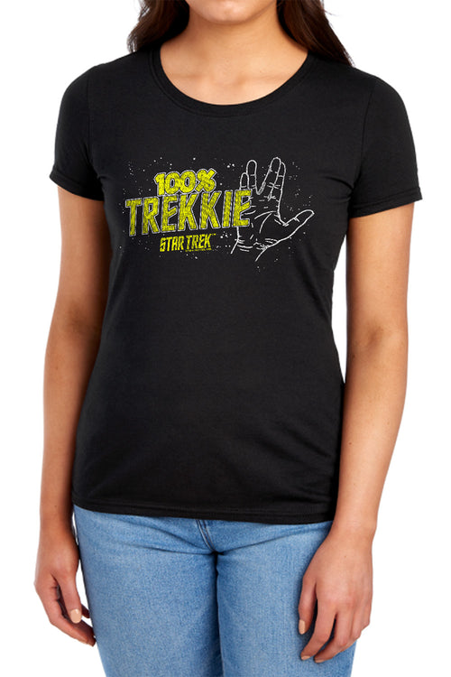 Star Trek 100 Percent Trekkie Womens T-Shirt