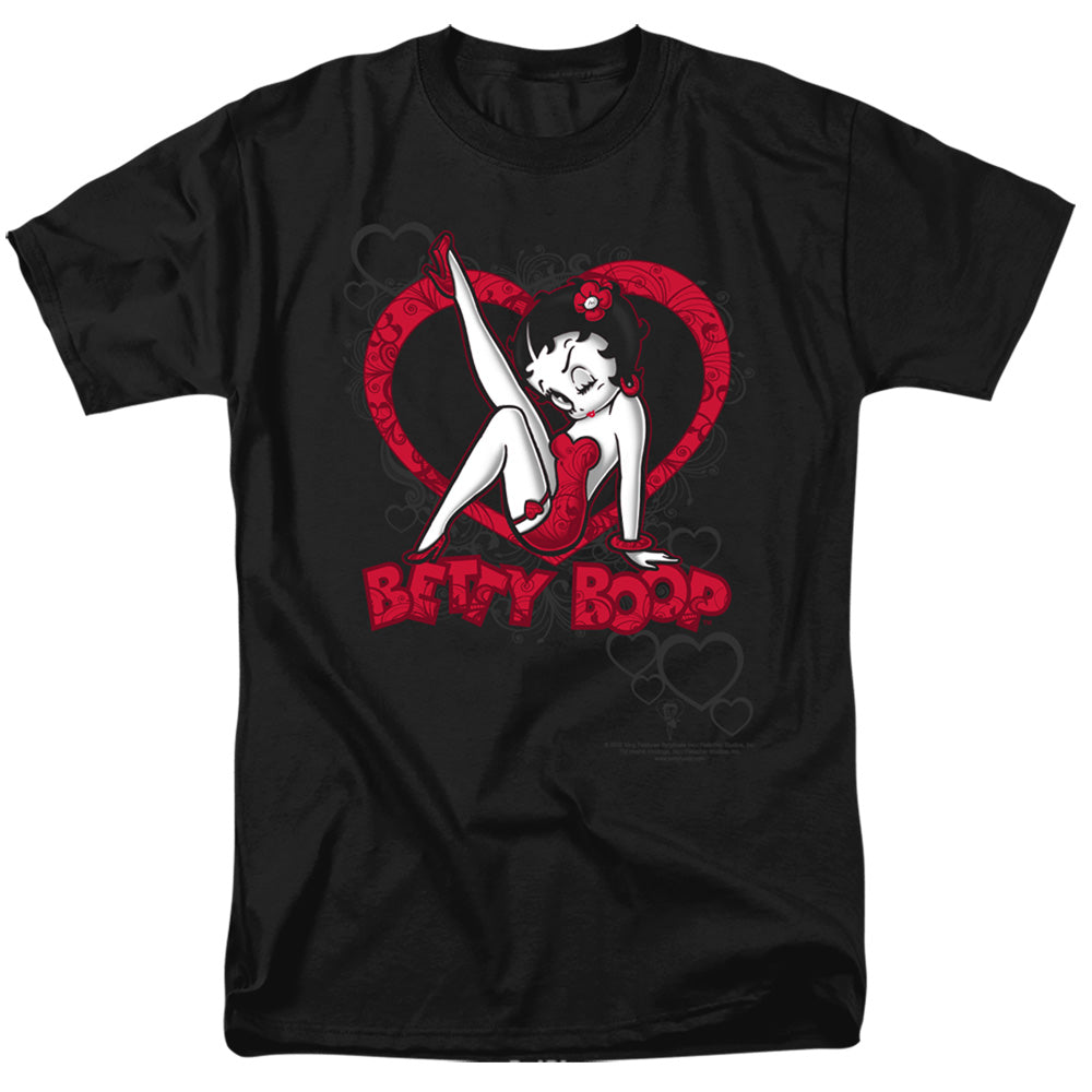 Betty Boop Scrolling Hearts T-Shirt