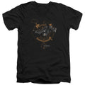 Justice League Batmobile V-Neck T-Shirt