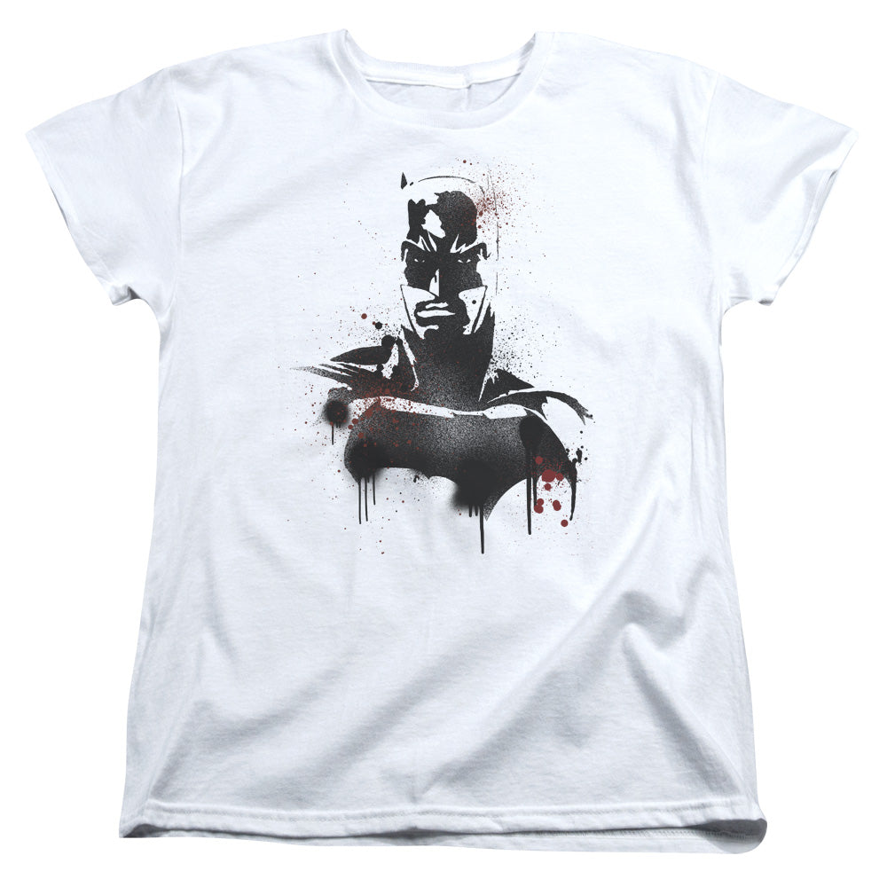 Batman v Superman Batman Spray Womens T-Shirt