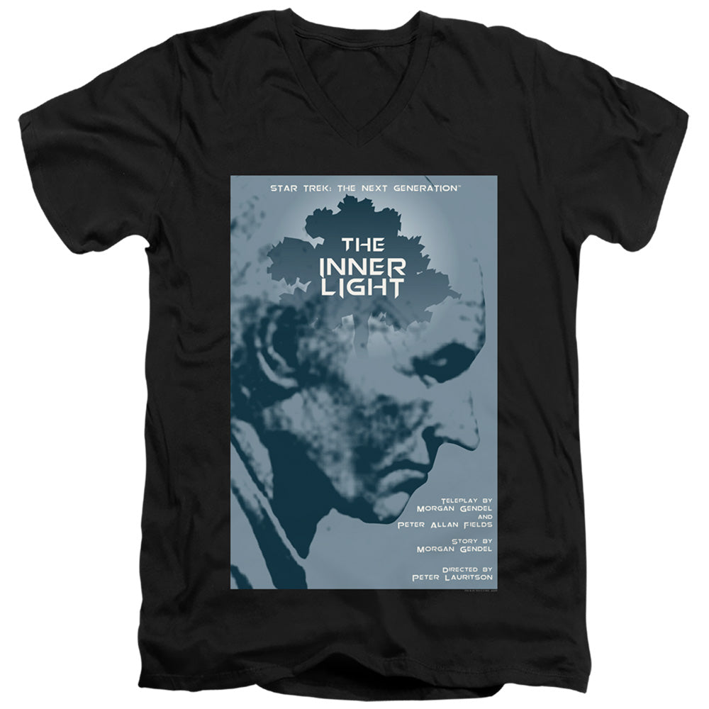 Star Trek The Inner Light Black V-Neck T-Shirt